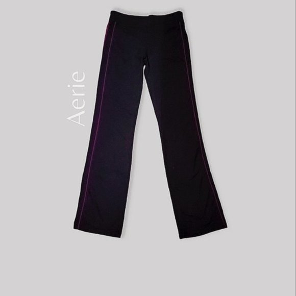 Aerie Fit "Workout Pant" Classic Leg Casual Lounge- color block- Small - Picture 5 of 13